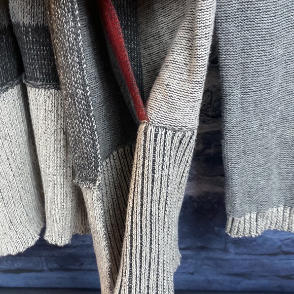 Plaid Drop Shoulder Longline Open Cardigan - Picture 4 of 8